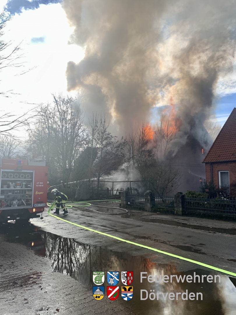 Lage unmittelbar nach Eintreffen der ersten Einsatzkräfte.